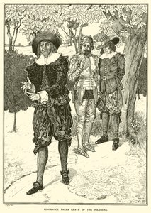 Unwissenheit verabschiedet sich von den Pilgern von Louis John Rhead