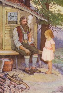 Illustration für Heidi von Johanna Spyri von Louis John Rhead