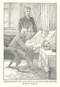 Illustration für Heidi von Johanna Spyri von Louis John Rhead