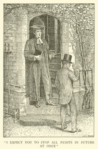 Illustration für Tom Browns Schulzeit von Louis John Rhead