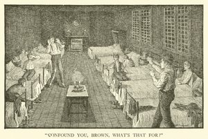 Illustration für Tom Browns Schulzeit (Gravur) von Louis John Rhead