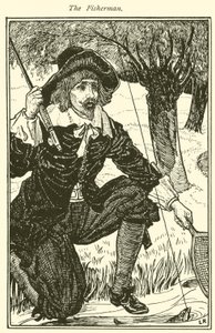 Der Fischer (Gravur) von Louis John Rhead
