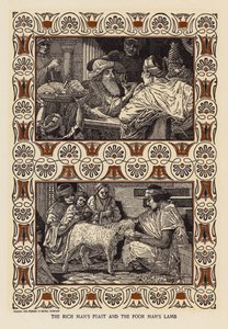 Das Fest des reichen Mannes und das Lamm des armen Mannes von Louis John Rhead