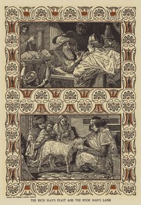Das Fest des reichen Mannes und das Lamm des armen Mannes von Louis John Rhead