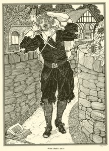 Was soll ich tun? (Gravur) von Louis John Rhead