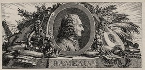 Porträt von Jean Philippe Rameau (1683-1764) Gravur von Louis-Joseph Masquelier von Louis Joseph I Masquelier
