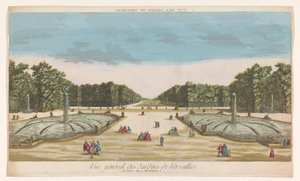 Ansicht des Gartens von Versailles