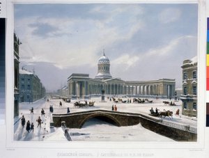 Die Kasaner Kathedrale in St. Petersburg