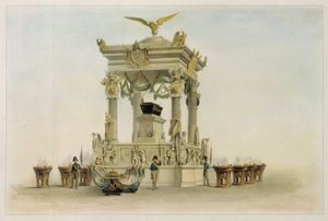 Der Sarg von Napoleon I. Bonaparte (1769-1821) in der Kirche der Invaliden (Paris, Frankreich)