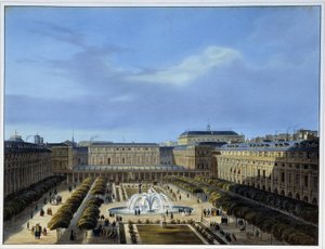 Der Garten des Palais-Royal - in „Paris en 1837“ von Arnout