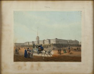 Die Admiralität in Sankt Petersburg, Ende der 1840er Jahre