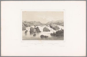 Lachsangler am Kassa-Fluss in Halland von Louis Julien Jacottet