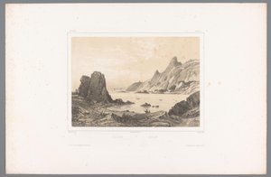 Ansicht von Kullaberg am Kattegat Gesichter in Skandinavien Vues du Nord. Suède (Serie) von Louis Julien Jacottet