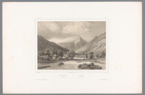 Blick auf den Gaustatoppen in Telemark von Louis Julien Jacottet