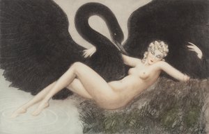 Leda und der Schwan, 1934 von Louis Justin Laurent Icart