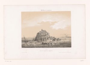 Ansicht des Mont-Saint-Michel von Louis Le Breton