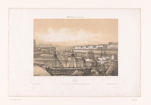 Ansicht des Arsenals am Hafen von Brest