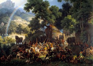 Die Schlacht von Guisando, am Durchgang des Avis-Passes in den Guadarrama-Bergen in Kastilien von Louis Lejeune