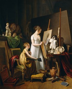 Ein Maleratelier von Louis Leopold Boilly