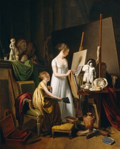 Ein Maleratelier, ca. 1800