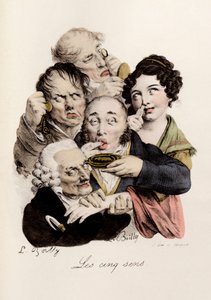 Die fünf Sinne, Gravur von Louis-Leopold Boilly von Louis Leopold Boilly