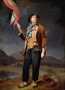 Porträt des Sängers Simon Chenard (1758-1832) in Sansculotten-Kostüm (1792) von Louis Leopold Boilly