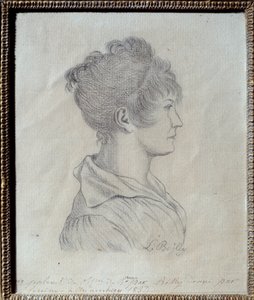 Profilporträt von Josephine de Beauharnais (1763-1814). Zeichnung von Louis Leopold Boilly (1761-1845) 1793. Malmaison, Musée du Château von Louis Leopold Boilly