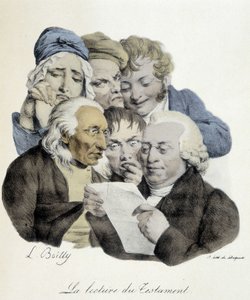 Das Testament wird verlesen - von Louis Leopold Boilly