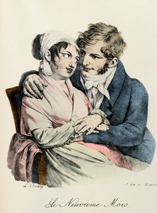 Der neunte Monat (Stich von Louis-Leopold Boilly)