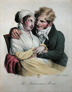 Der neunte Monat der Schwangerschaft, um 1825 von Louis Leopold Boilly