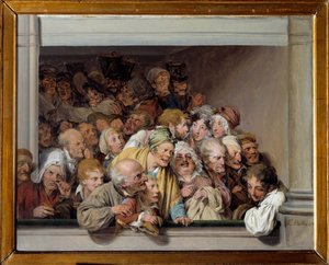 Eine Loge, der Tag der kostenlosen Vorstellung von Louis Leopold Boilly