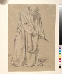 Studie eines Mönchs, der an einem Seil zieht von Louis Licherie de Beurie