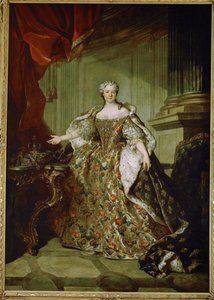 Marie Leszczynska, Königin von Frankreich, Ehefrau von Ludwig XV., Tochter von Stanislaus Leszczynski, König von Polen von Louis M. Tocque