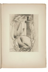 Seite aus Indicateur des chemins de cœur Paris, éditions Jeanne Bucher von Louis Marcoussis