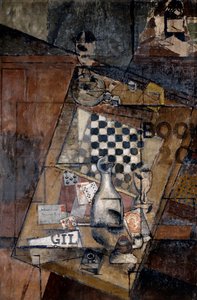 Stillleben mit Schachbrett, 1912