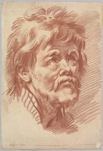 Kopf eines alten Mannes, Mitte bis Ende 18. Jahrhundert von Louis Marin Bonnet