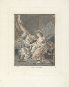 Mutter mit Kind und Dienstmädchen von Louis Marin Bonnet