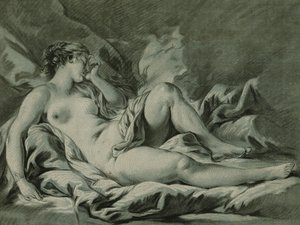 Schlafende Venus, nach Francois Boucher, 1771 von Louis Marin Bonnet