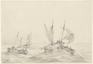 Meer mit Fischerbooten