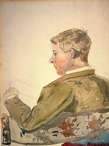 Porträt eines Mitstudenten an der Cornell University, 1883 von Louis Michel Eilshemius