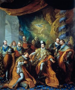 Einführung des Ordens vom Heiligen Geist durch Heinrich III. von Louis Michel van Loo
