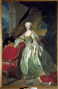 Ganzkörperporträt von Marie Thérèse Raphaëlle, Infantin von Spanien, Dauphine von Frankreich von Louis Michel van Loo