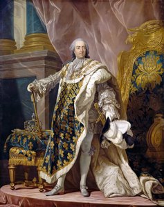 Porträt von Ludwig XV. in seiner königlichen Tracht