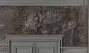 Das Mahl der Komödianten - Modell für das Esszimmer von Jean Coquelin, Villa Longchamp, Neuilly, ca. 1900 von Louis Morin