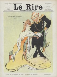 Teutonische Galanterie. Illustration für Le Rire von Louis Morin