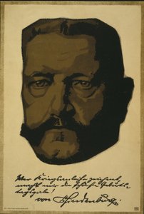 Porträt von Generalfeldmarschall Paul von Hindenburg