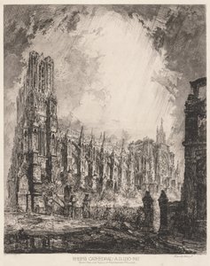 Kathedrale von Reims und Ruinen des Erzbischofspalastes