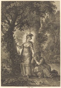Die Braut des Königs von Garbe: Der Baum von Louis Petit after Jean Honoré Fragonard