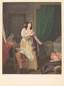 Warum ist er nicht mehr da? von Louis Petit after Louis Léopold Boilly