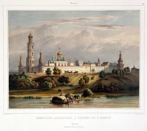 Das Kloster von St. Simon, Moskau von Louis Philippe Alphonse Bichebois